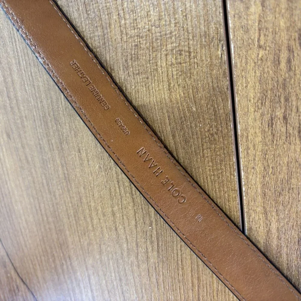 Vintage Cole Haan Black Genuine Leather Belt Classic Style Medium